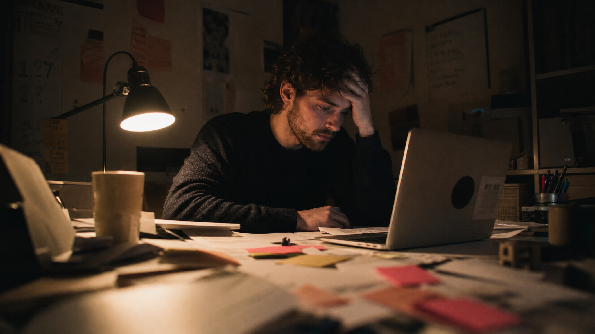 Freelancer sobrecarregado com burocracia